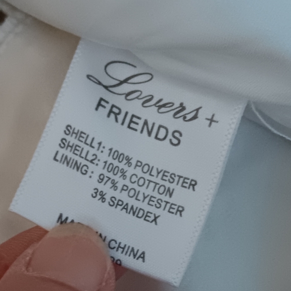 Lovers + Friends ~ Lace Crochet Sheer Long Sleeve Top – White, Size S - Picture 6 of 13